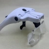 New 9892B2C1LED lamp USB charging head-mounted glasses with 5 magnification reading and maintenance high-definition magnifying glass Specification image